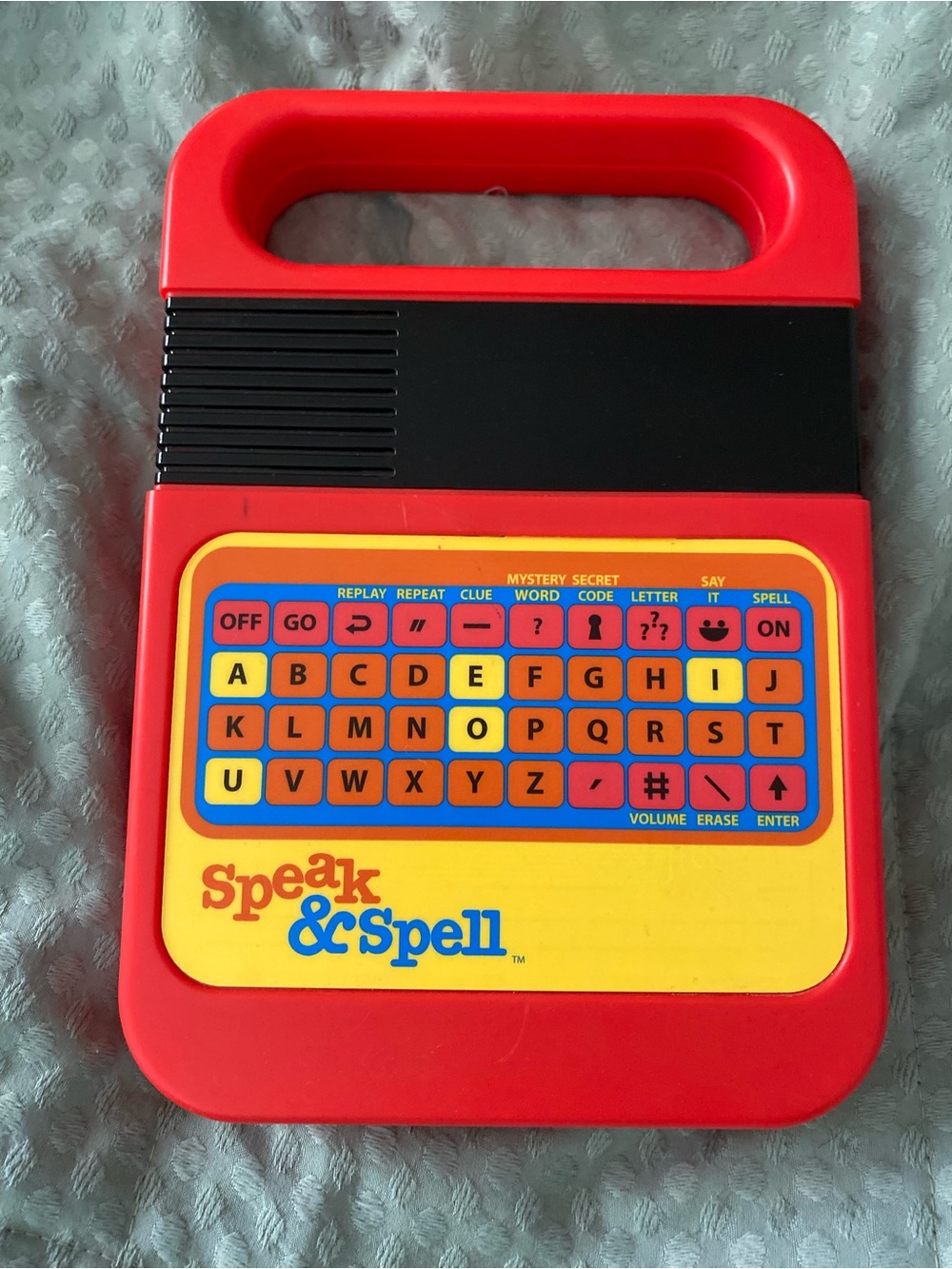 Retro Speak & Spell Electronic Toy Working Red Handheld Game